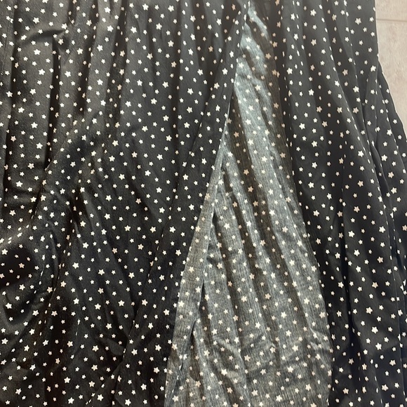 ABERCROMBIE AND FITCH black maxi dress cut out sides NWT smocking pockets XST - Picture 12 of 16